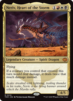 Neriv, Heart of the Storm [Tarkir: Dragonstorm] Foil Near Mint - Image 1