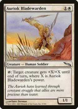 1x Auriok Bladewarden - NM English MTG - Mirrodin - Image 1