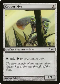 1x Copper Myr - NM English MTG - Mirrodin - Image 1