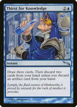 1x Thirst for Knowledge - NM English MTG - Mirrodin - Image 1