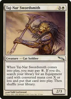 1x Taj-Nar Swordsmith - NM English MTG - Mirrodin - Image 1