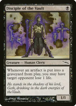 1x Disciple of The Vault - NM English MTG - Mirrodin - Image 1