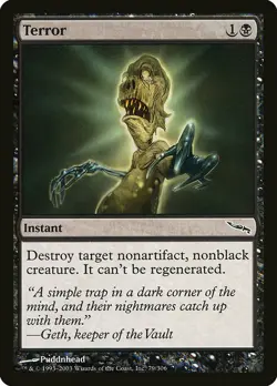 1x Terror - NM English MTG - Mirrodin - Image 1