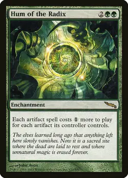 1x Hum of The Radix - NM English MTG - Mirrodin - Image 1