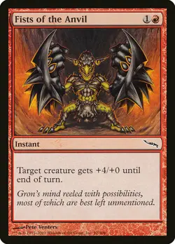 1x Fists of the Anvil - NM English MTG - Mirrodin - Image 1