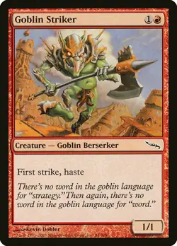 1x Goblin Striker - NM English MTG - Mirrodin - Image 1