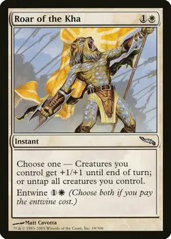 1x Roar of the Kha - NM English MTG - Mirrodin - Image 1