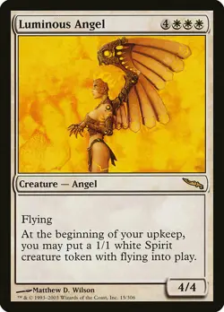1x Luminous Angel - NM English MTG - Mirrodin - Image 1