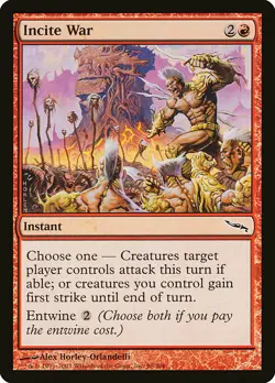 1x Incite War - NM English MTG - Mirrodin - Image 1