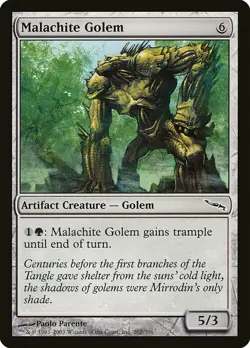 1x Malachite Golem - NM English MTG - Mirrodin - Image 1