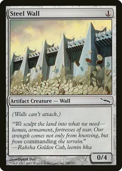 1x Steel Wall - NM English MTG - Mirrodin - Image 1