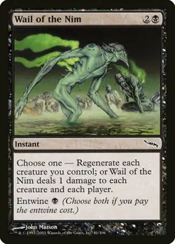 1x Wail Of The Nim - NM English MTG - Mirrodin - Image 1