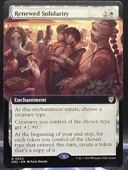 Renewed Solidarity #23 Commander: Aetherdrift Extended Art Regular Rare - Image 1