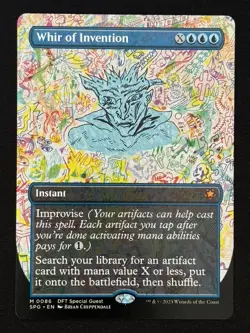 1x MTG Whir of Invention (Borderless) - Special Guests (SPG) (DFT) #86 - Magic - Image 1