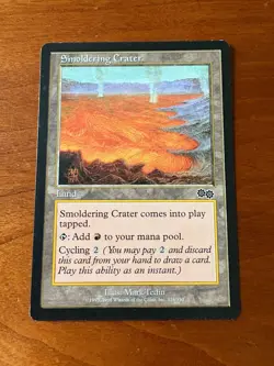 MTG CCG Stronghold Smoldering Crater Single - Image 1