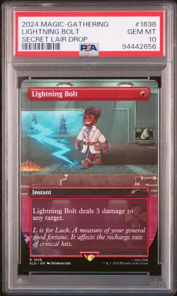 2024 MTG SECRET LAIR DROP #1638 LIGHTNING BOLT PSA 10 - Image 1