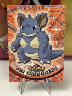NIDOQUEEN TV Animation Edition POKEMON Holo Foil TOPPS 1999 Trading Card #31 - Image 1