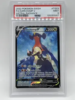 Pokemon Garchomp V PSA 9 MINT TG23 Astral Radiance FA Trainer Gallery TG23/TG30 - Image 1