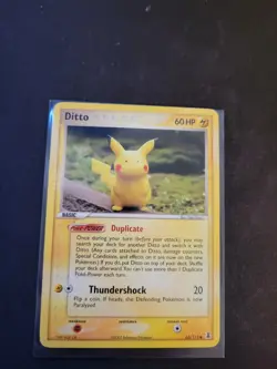 Pokemon TCG Ditto Pikachu 63/113 Delta Species NM Condition - Image 1