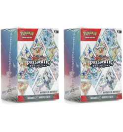 2x Pokemon TCG Prismatic Evolutions Booster Bundle New Factory Sealed (LOT OF 2) - Image 1
