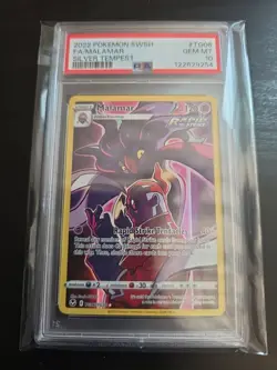 2022 POKEMON SILVER TEMPEST #TG06/TG30 MALAMAR FULL ART TRAINER GALLERY PSA 10 - Image 1