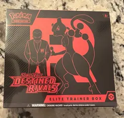 Pokemon TCG Destined Rivals Pokemon ETB Elite Trainer Box IN HAND - Image 1