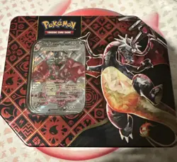 Pokemon Paldean Fates Tins Charizard Iron Treads Great Tusk - Image 2