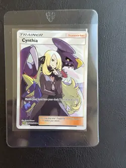 Pokemon Cynthia Full Art Trainer SV82/SV94 2019 Hidden Fates TCG - Image 1