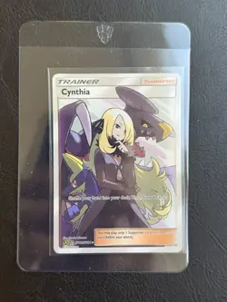 Pokemon Cynthia Full Art Trainer SV82/SV94 2019 Hidden Fates TCG - Image 3