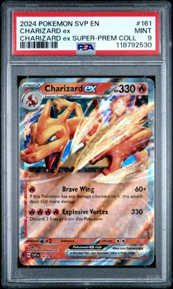 2024 POKEMON SVP EN-SV BLACK STAR PROMO #161 CHARIZARD EX PSA 9 - Image 1