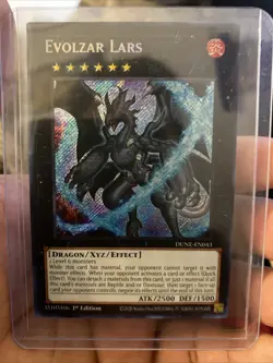 Yu-Gi-Oh! Evolzar Lars DUNE-EN043 Secret Rare 1st Edition - Image 1