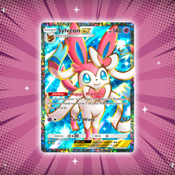 Sylveon ex #81 Special Art Rare Pokemon TCG Pocket Eevee Grove Holo Card - Image 1