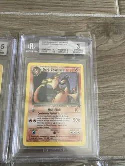11 Pokemon Graded Card Lot By BGS Charizard Gengar Lugia Vintage Base Set Neo - Image 3