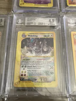 11 Pokemon Graded Card Lot By BGS Charizard Gengar Lugia Vintage Base Set Neo - Image 5