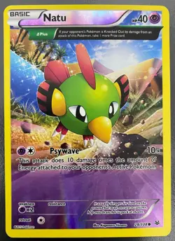 Natu (28 Delta) 28/108 Reverse Holo Roaring Skies | LP | Pokemon Card TCG - Image 1