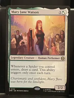 Mary Jane Watson #134 NM/M MTG Spiderman Magic Card - Image 1