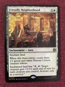 Friendly Neighborhood #8 FOIL NM/M MTG Spiderman Magic Card - Image 1