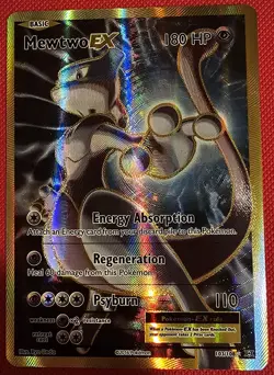 Mewtwo Ex 103/108 Full Art Ultra Rare Holo 2016 XY Evolutions Pokemon Card - Image 1