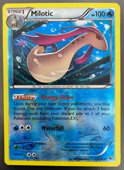 Milotic 23/106 Reverse Holo Rare Flashfire | LP | Pokemon Trading Card TCG - Image 1