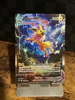 Pokemon Jolteon VMAX SWSH184 Black Star Promo Alt Art Full Art Card LP TCG - Image 1