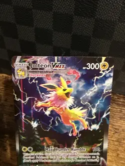 Pokemon Jolteon VMAX SWSH184 Black Star Promo Alt Art Full Art Card LP TCG - Image 2