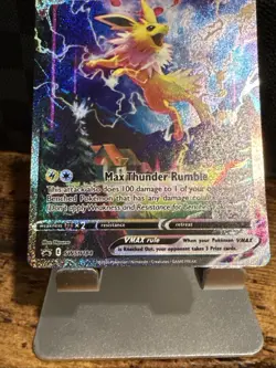 Pokemon Jolteon VMAX SWSH184 Black Star Promo Alt Art Full Art Card LP TCG - Image 3