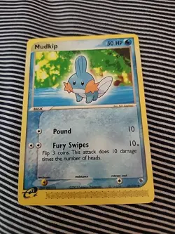 Mudkip 60/109 2003 EX Ruby & Sapphire Pokemon Card Non Holo Common - LP - Image 1