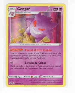 ~ESP~ SPANISH Gengar 066/196 Lost Origin Holo Pokemon Card (TLB) - Image 1