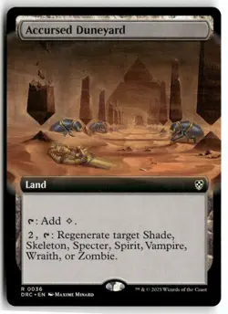 Accursed Duneyard Extended Art Nm Magic MTG 0036 - Image 1