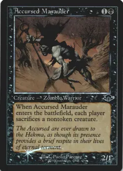 MTG Accursed Marauder (Retro Frame) Foil NM Modern Horizons 3 Magic 405 - Image 1