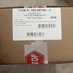 Pokemon TCG Twilight Masquerade ETB Factory Case SEALED (10x ETBs) - Image 1