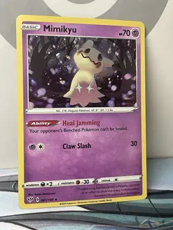 2020 Mimikyu 81/189 - Cosmos Holo Rare - Darkness Ablaze - NM Pokemon TCG - Image 2