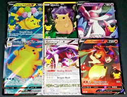 POKEMON CELEBRATIONS LOT: LANCE'S CHARIZARD DARK SYLVEON PROMOS + PIKACHU + MORE - Image 1