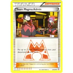 Pokemon - Team Magma Admin - 29/34 - Uncommon - Double Crisis - NM - Image 1